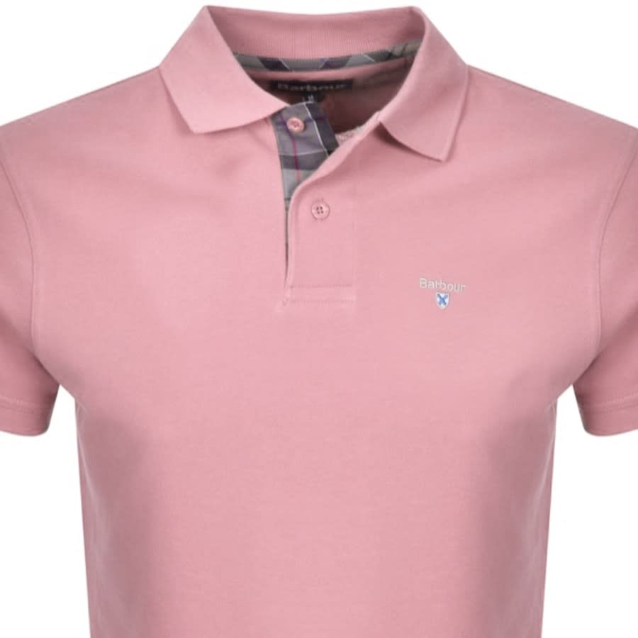 Alternative Image for ProductBarbour Pique Polo T Shirt Pink2
