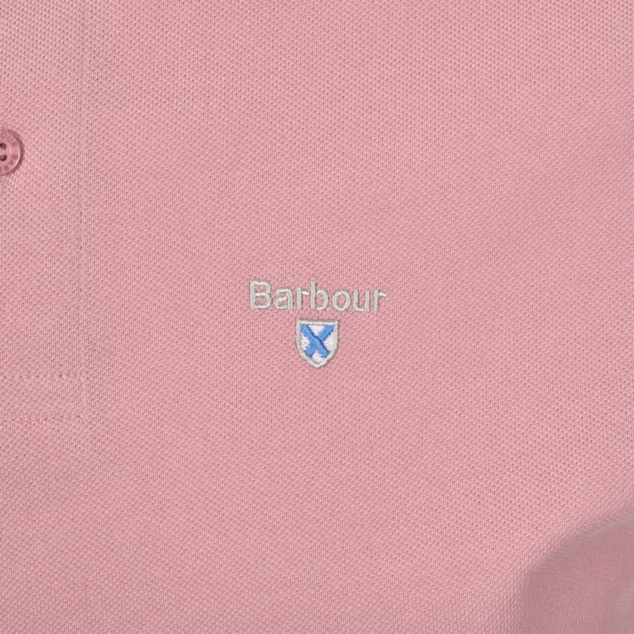 Alternative Image for ProductBarbour Pique Polo T Shirt Pink3