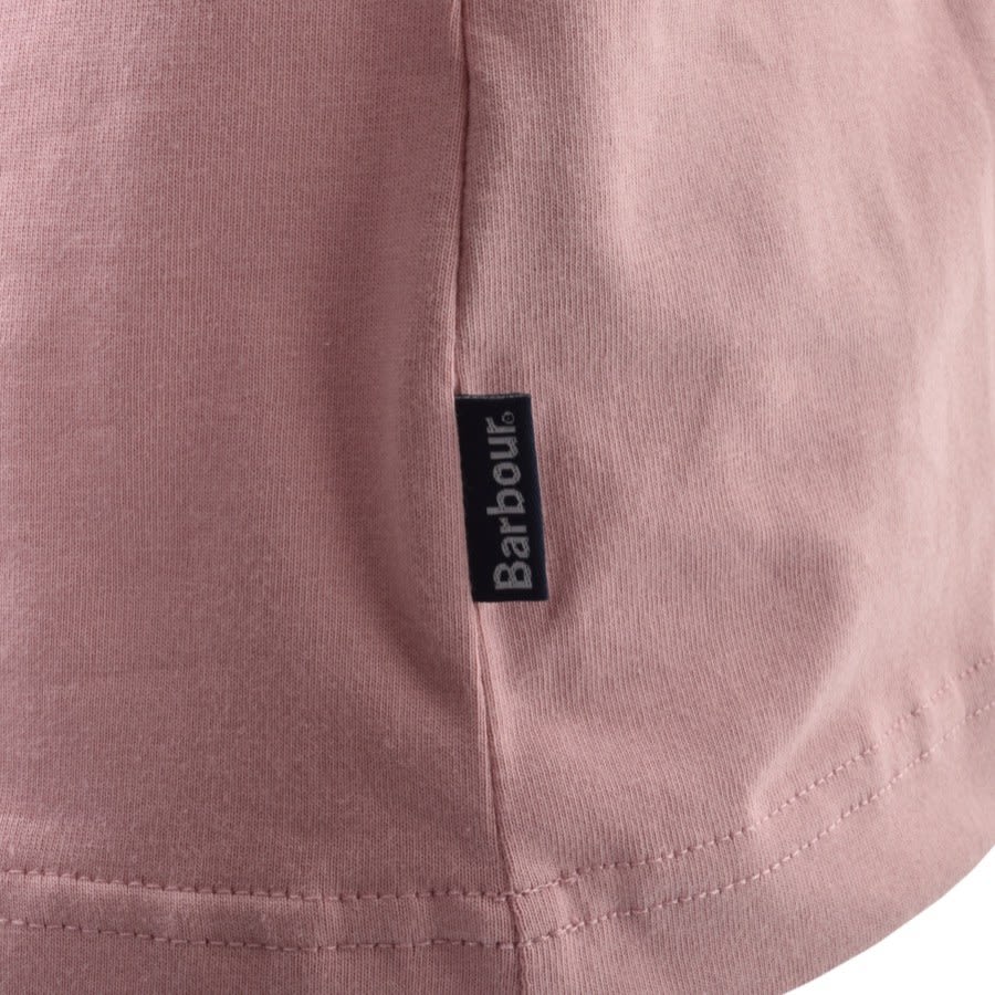 Alternative Image for ProductBarbour Tartan Pocket Polo T Shirt Pink3