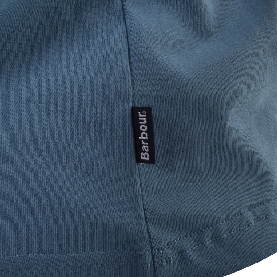 Alternative Image for ProductBarbour Tartan Pocket Polo T Shirt Blue3