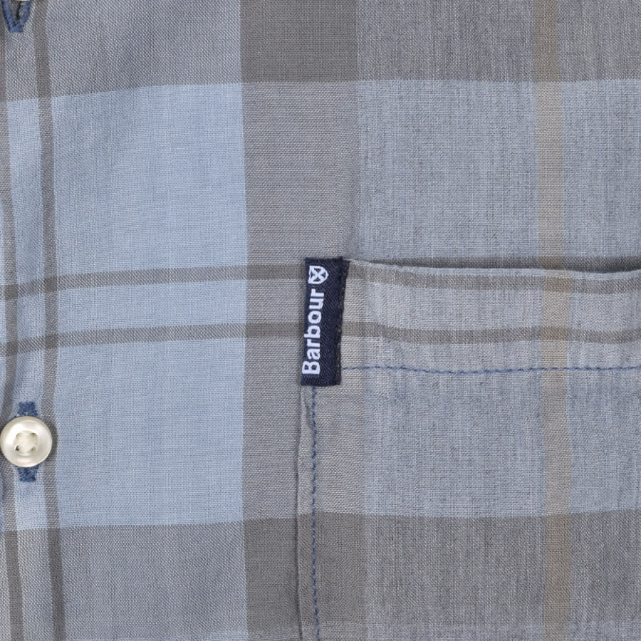 Alternative Image for ProductBarbour Tartan Short Sleeved Shirt Blue3