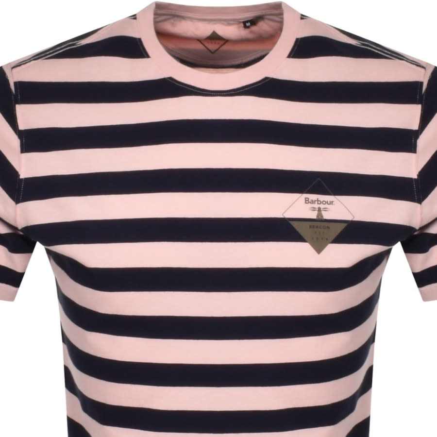 Alternative Image for ProductBarbour Beacon New Stripe T Shirt Pink2