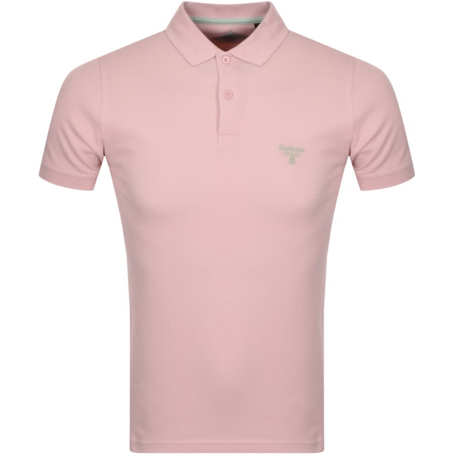 Alternative Image for ProductBarbour Beacon Short Sleeved Polo T Shirt Pink1