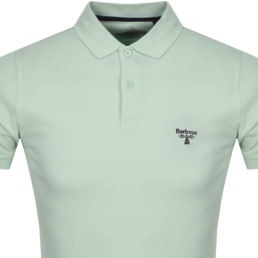 Alternative Image for ProductBarbour Beacon Short Sleeved Polo T Shirt Green2