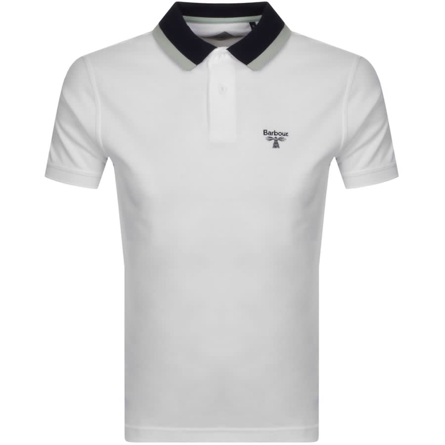 Alternative Image for ProductBarbour Beacon Short Sleeved Polo T Shirt White1