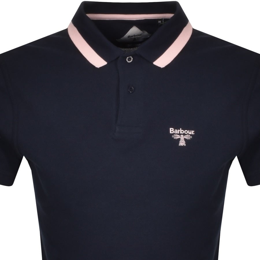Alternative Image for ProductBarbour Beacon Short Sleeved Polo T Shirt Navy2