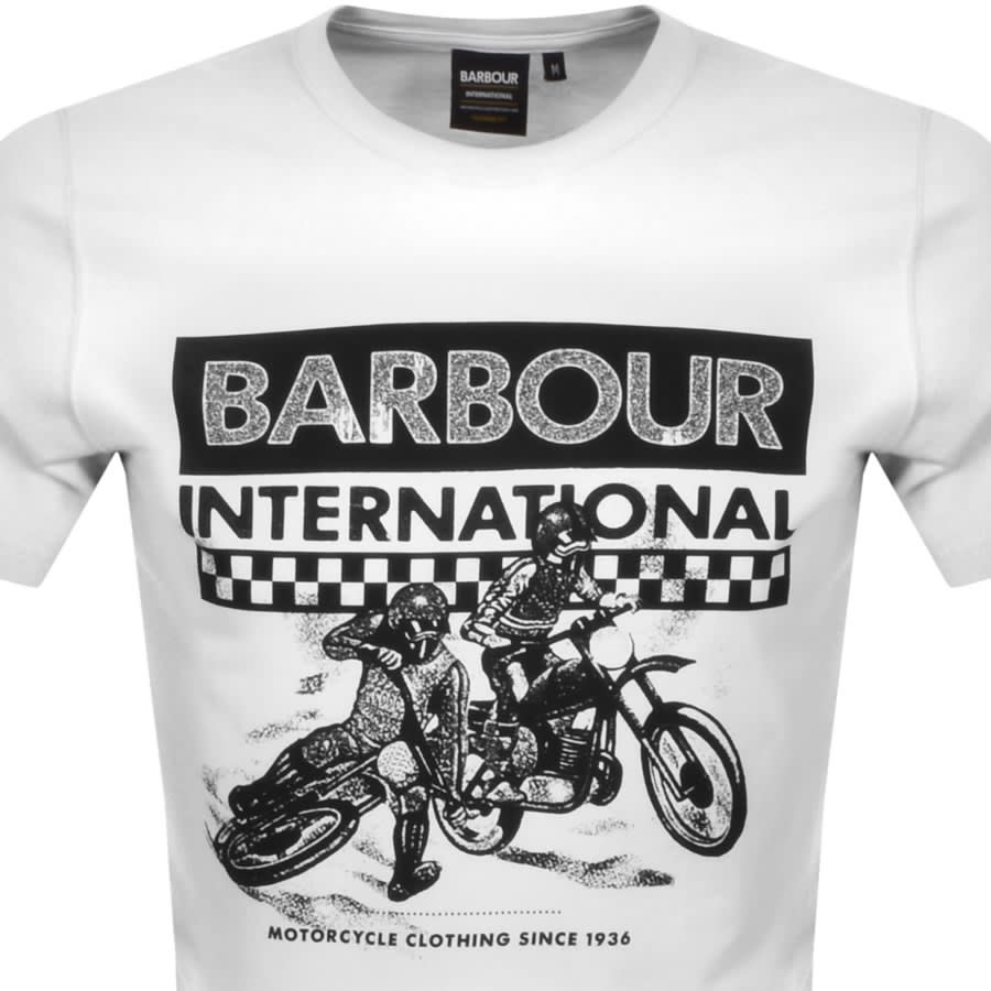 Alternative Image for ProductBarbour International Arch Checkers T Shirt White2