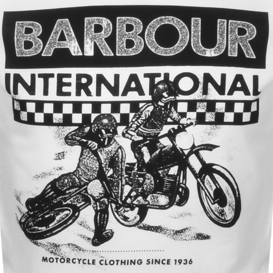Alternative Image for ProductBarbour International Arch Checkers T Shirt White3
