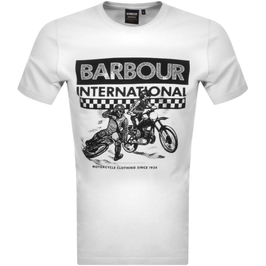 Alternative Image for ProductBarbour International Arch Checkers T Shirt White1