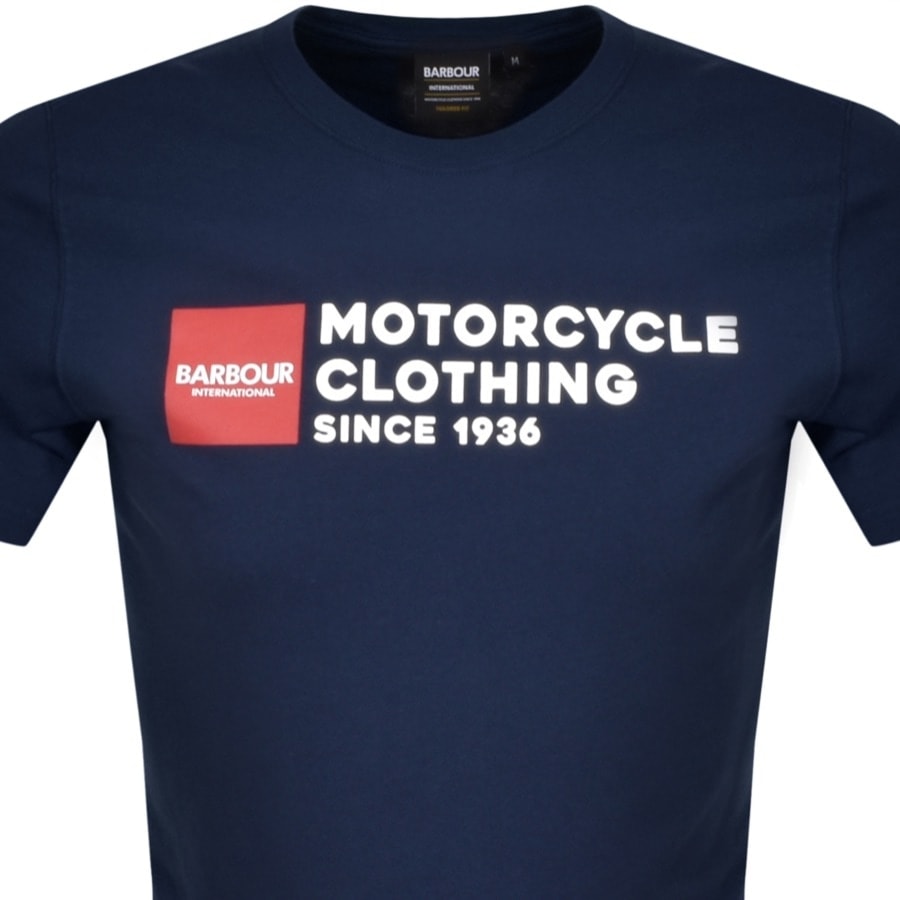 Alternative Image for ProductBarbour International Small Block T Shirt Blue2