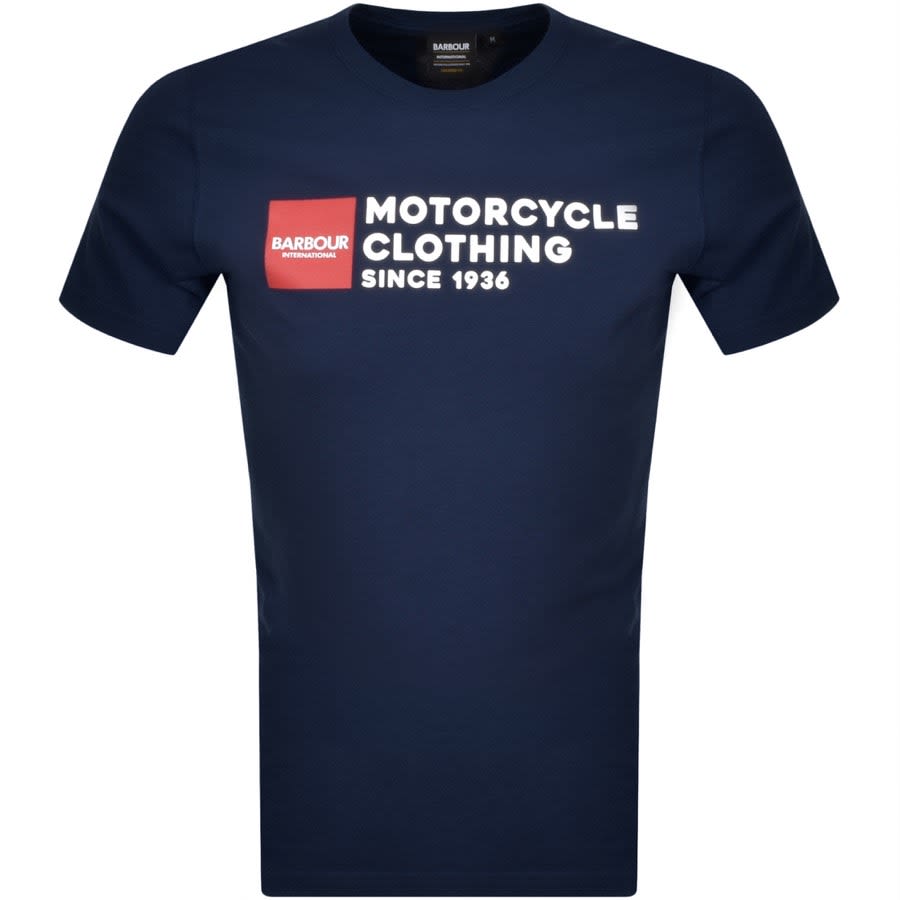 Alternative Image for ProductBarbour International Small Block T Shirt Blue1