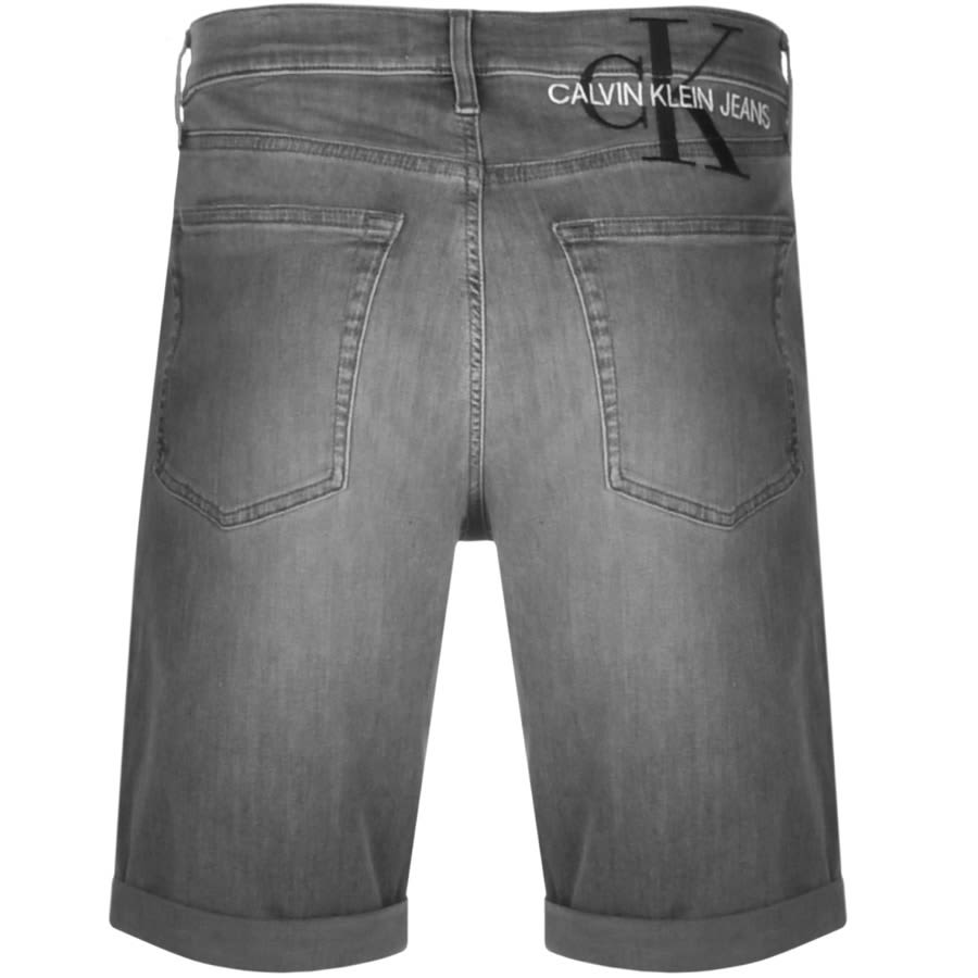 Alternative Image for ProductCalvin Klein Slim Denim Shorts Grey2