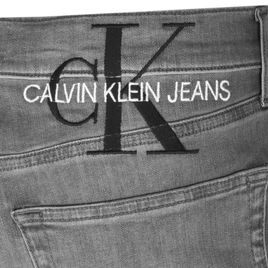 Alternative Image for ProductCalvin Klein Slim Denim Shorts Grey3