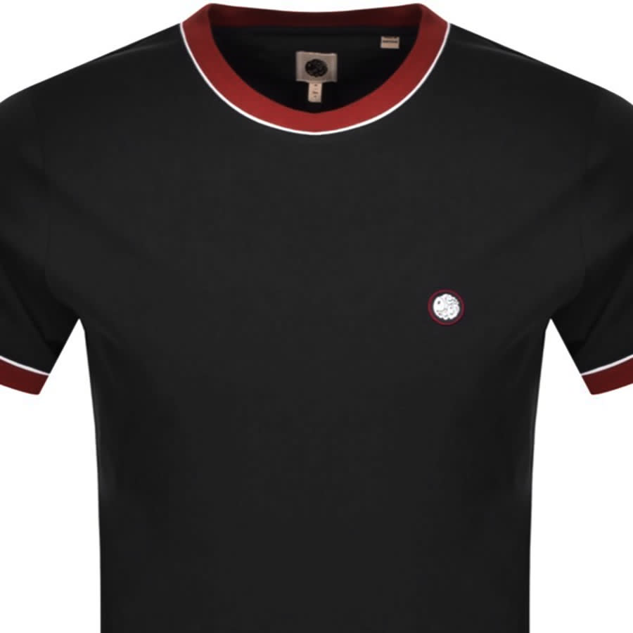 Alternative Image for ProductPretty Green Tilby Tipped T Shirt Black2