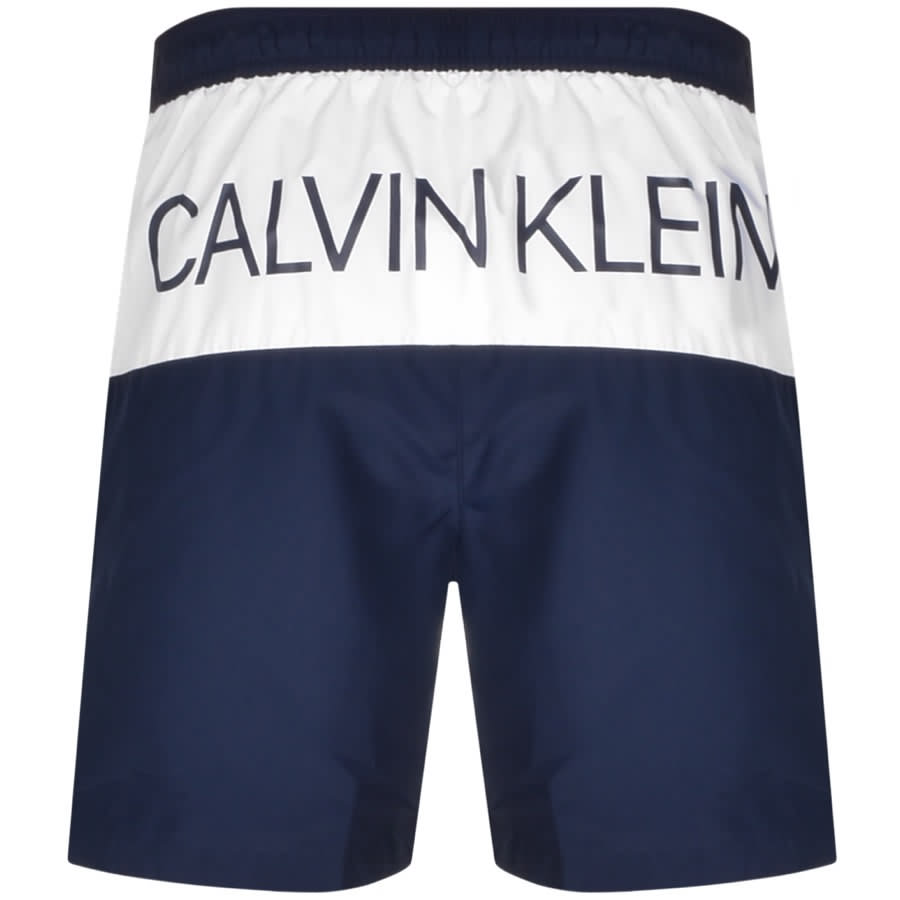 Alternative Image for ProductCalvin Klein Logo Swim Shorts Blue2