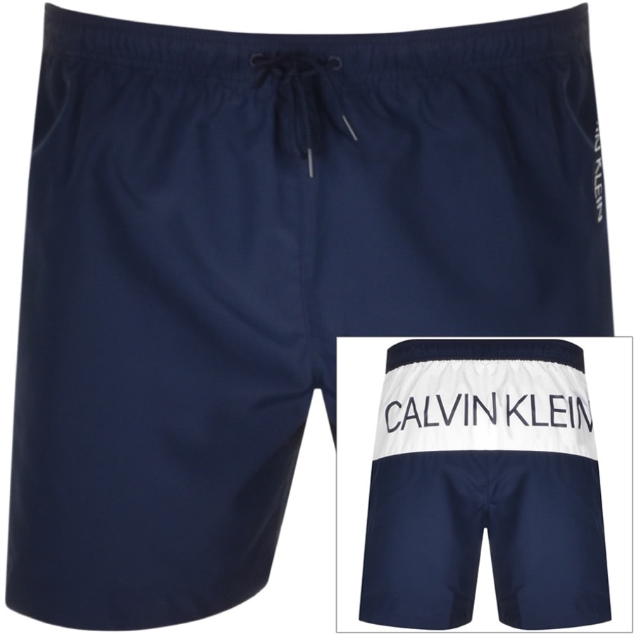 Alternative Image for ProductCalvin Klein Logo Swim Shorts Blue1