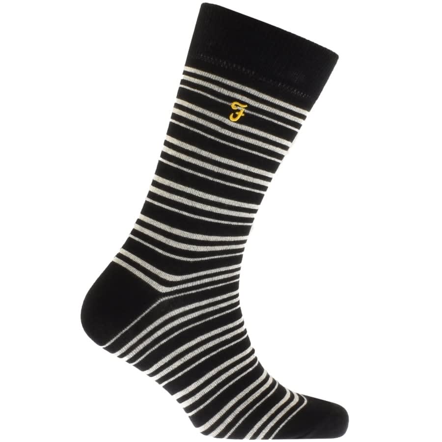 Alternative Image for ProductFarah Vintage Greaves 5 Pack Socks Black2