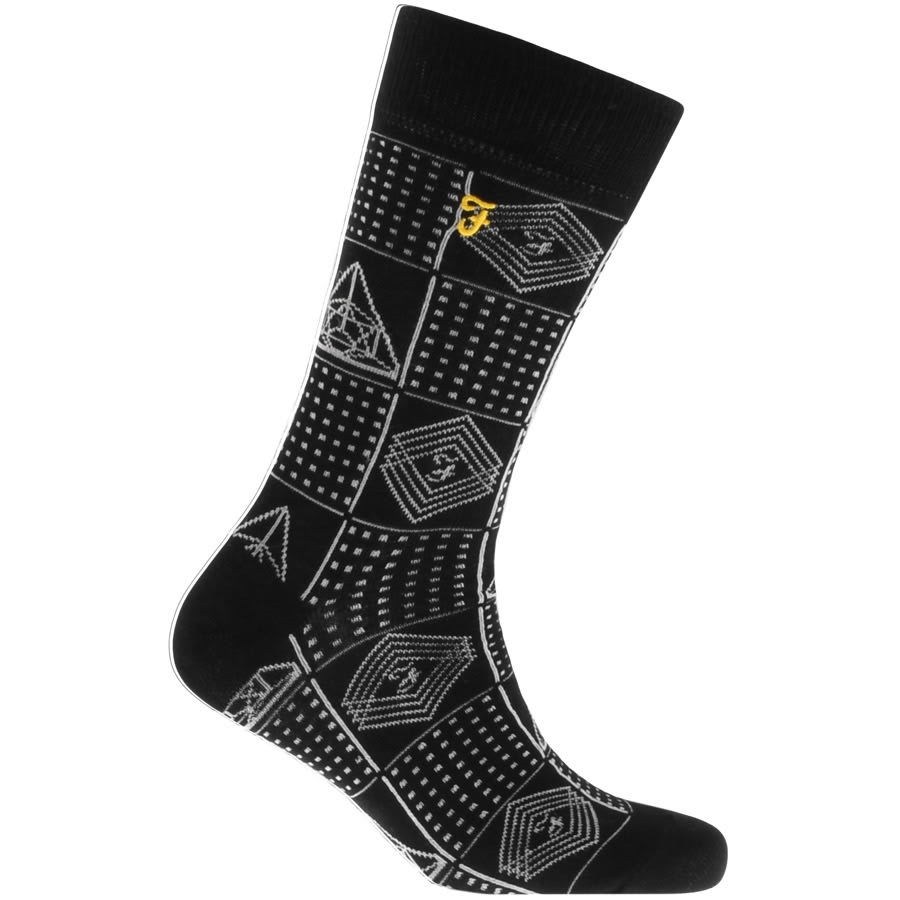 Alternative Image for ProductFarah Vintage Greaves 5 Pack Socks Black3