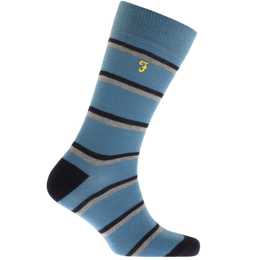 Alternative Image for ProductFarah Vintage Verlander 5 Pack Socks Blue2