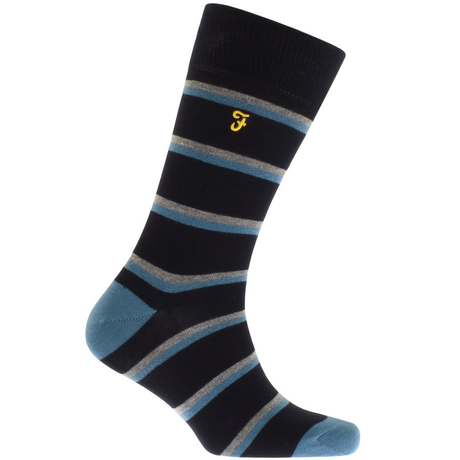 Alternative Image for ProductFarah Vintage Verlander 5 Pack Socks Blue3