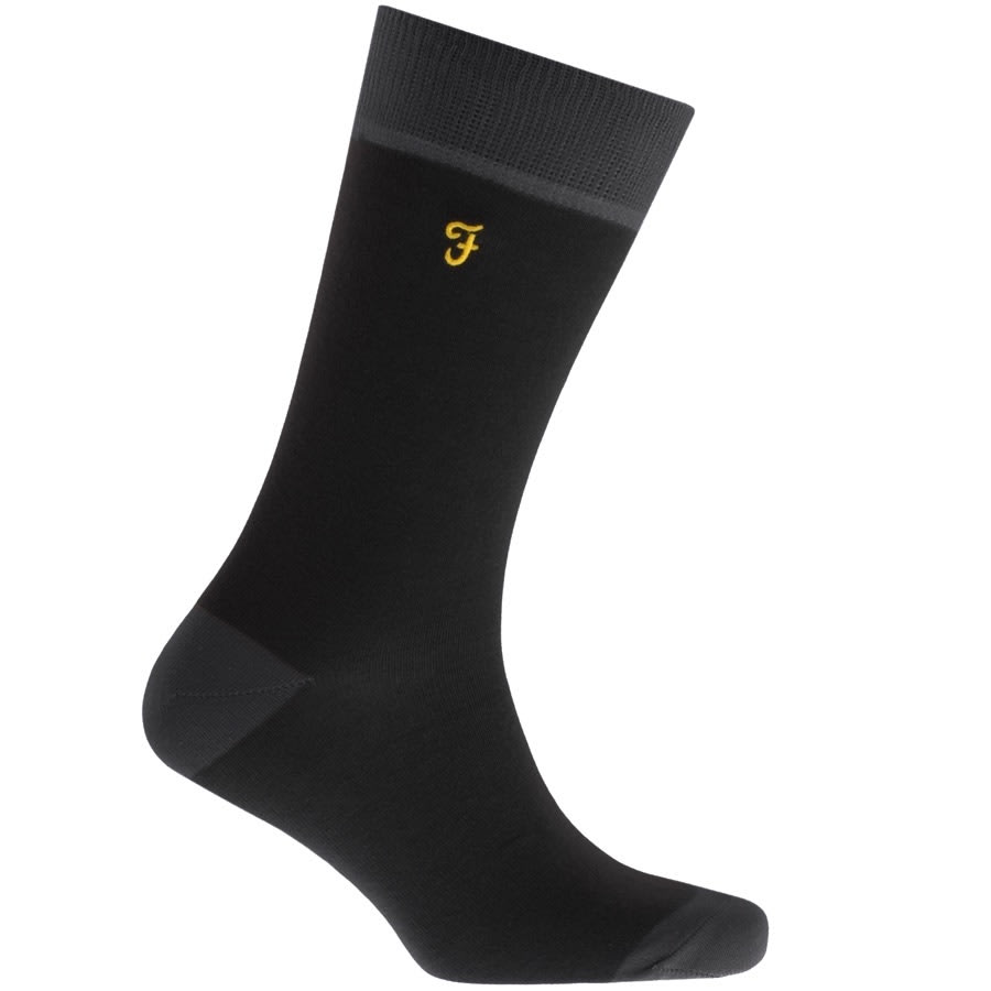 Alternative Image for ProductFarah Vintage Winston 5 Pack Socks Black2