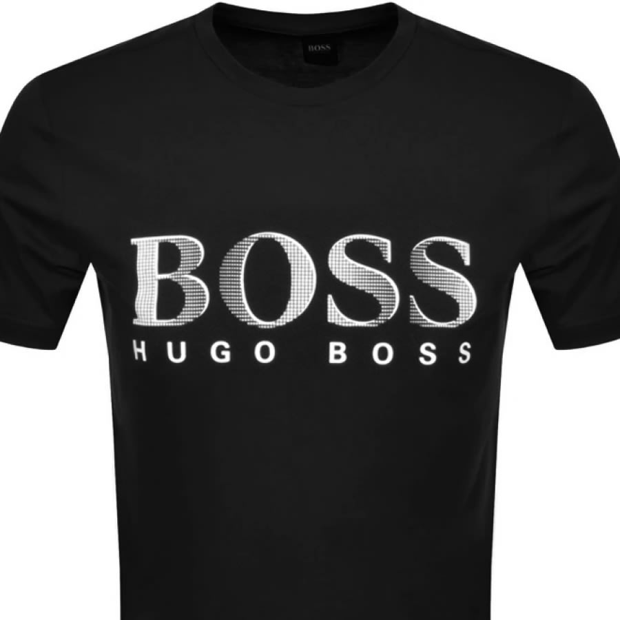 Alternative Image for ProductBOSS UV Protection Logo T Shirt Black2
