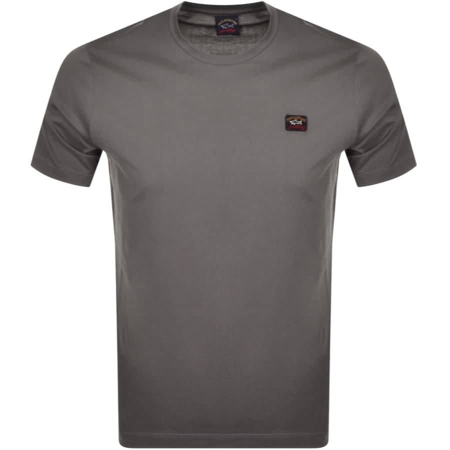 Alternative Image for ProductPaul And Shark Short Sleeved Logo T Shirt Grey1