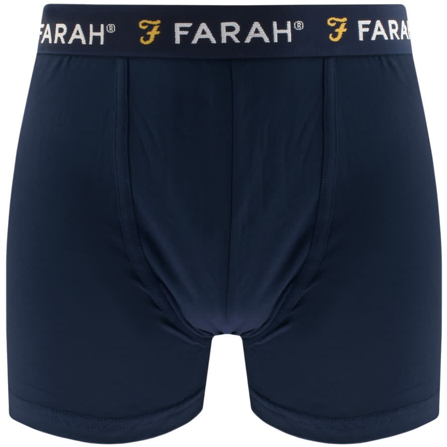 Alternative Image for ProductFarah Vintage Groves 3 Pack Boxer Trunks Navy3