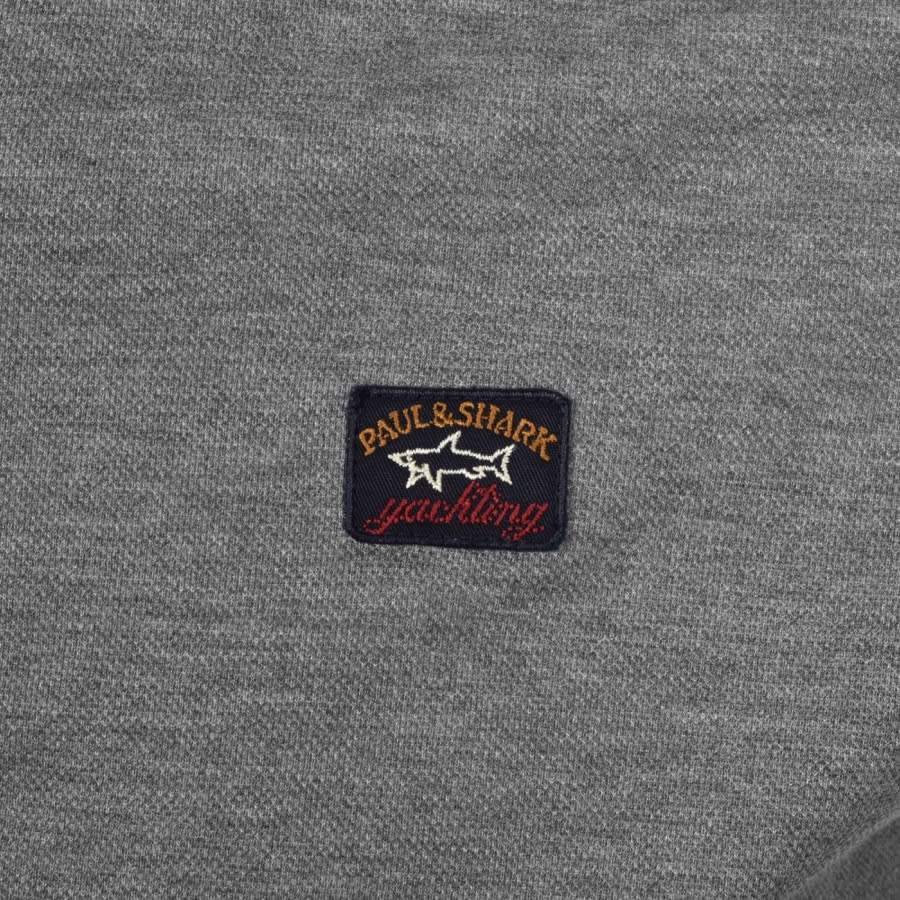 Alternative Image for ProductPaul And Shark Short Sleeved Polo T Shirt Grey3