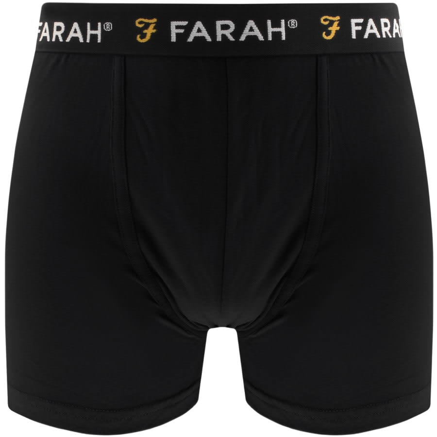 Alternative Image for ProductFarah Vintage Hidden 3 Pack Boxer Trunks Black3