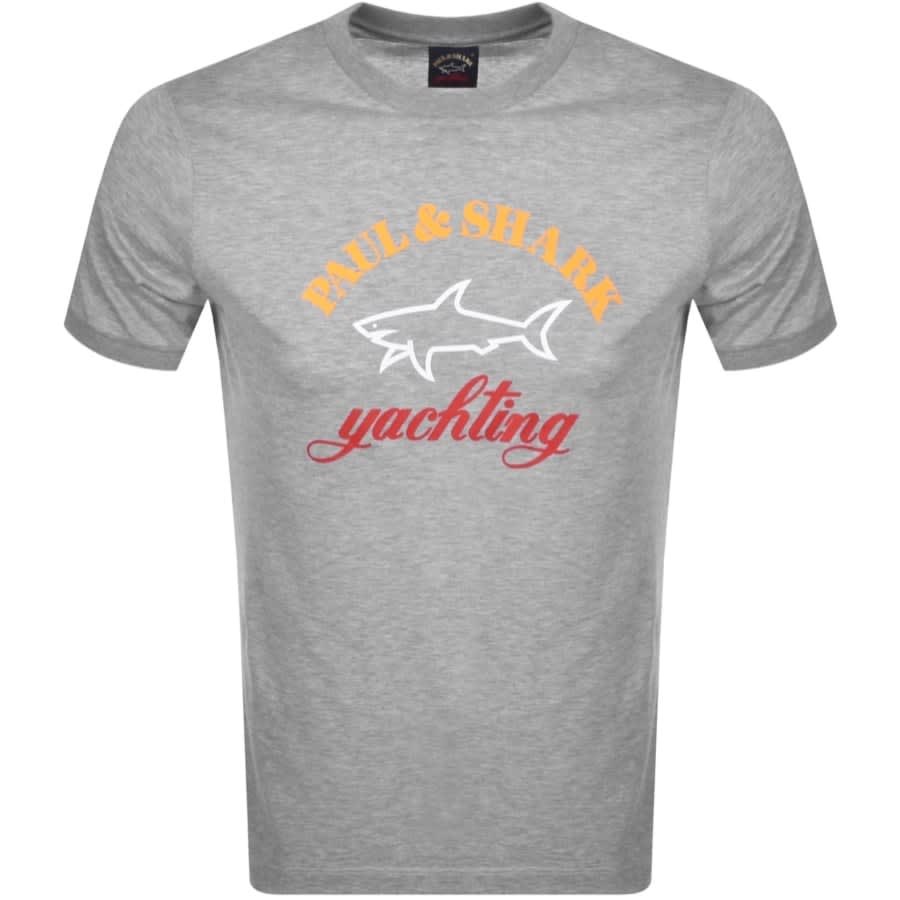 Alternative Image for ProductPaul And Shark Logo T Shirt Grey1