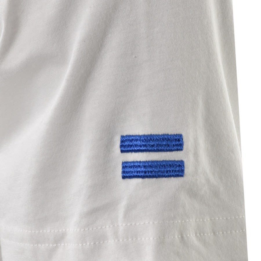 Alternative Image for ProductReplay Logo Crew Neck T Shirt White3