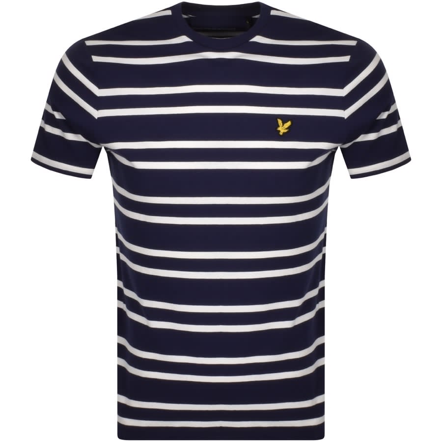 Alternative Image for ProductLyle And Scott Multi Striped T Shirt Blue1