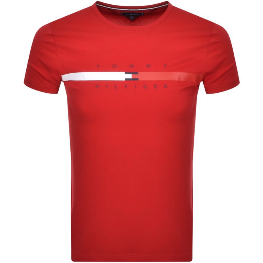 Alternative Image for ProductTommy Hilfiger Global Stripe T Shirt Red1
