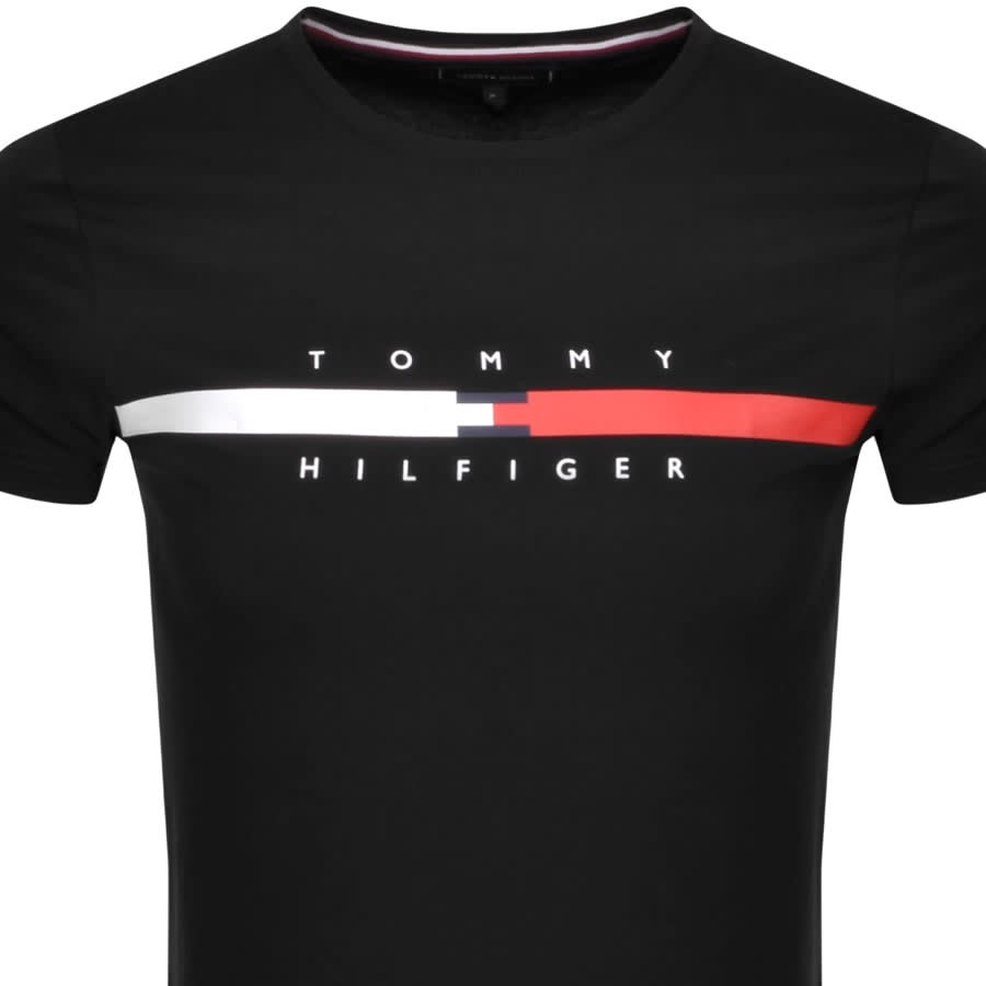 Alternative Image for ProductTommy Hilfiger Global Stripe T Shirt Black2