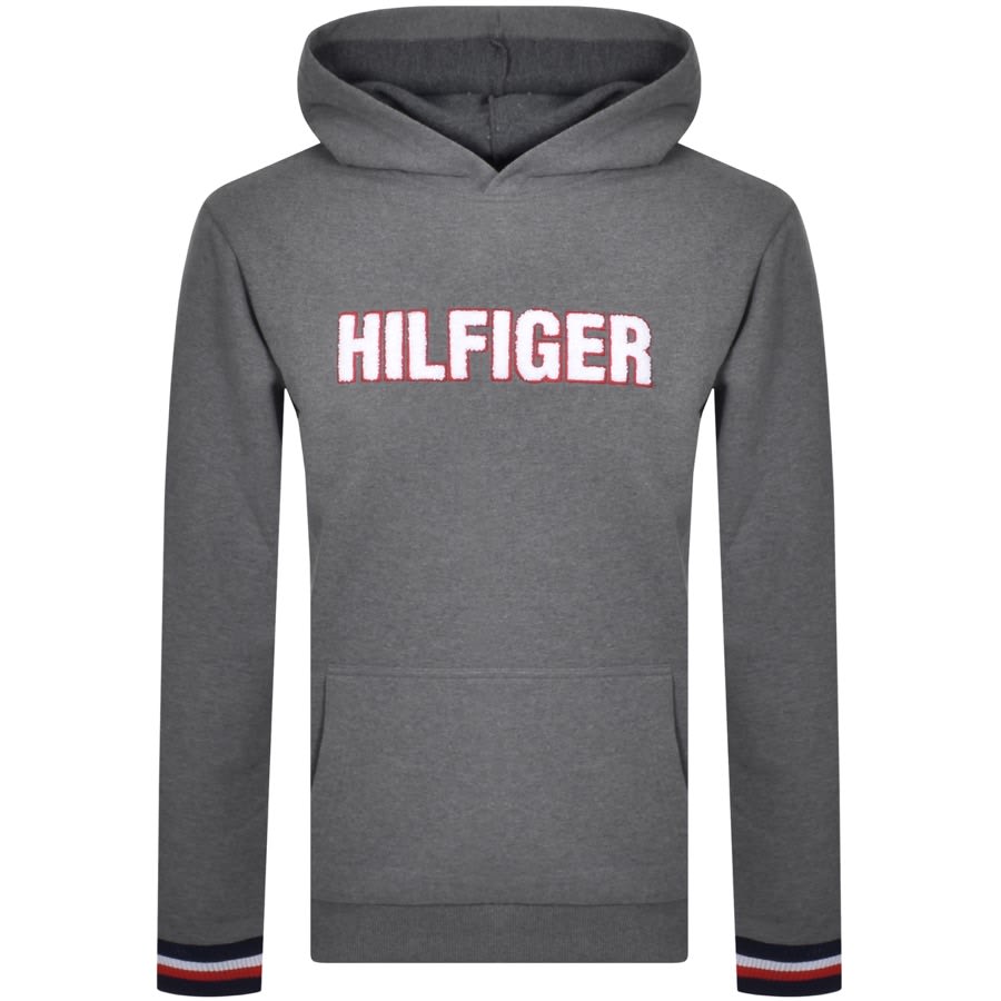 Alternative Image for ProductTommy Hilfiger Logo Pullover Hoodie Grey1