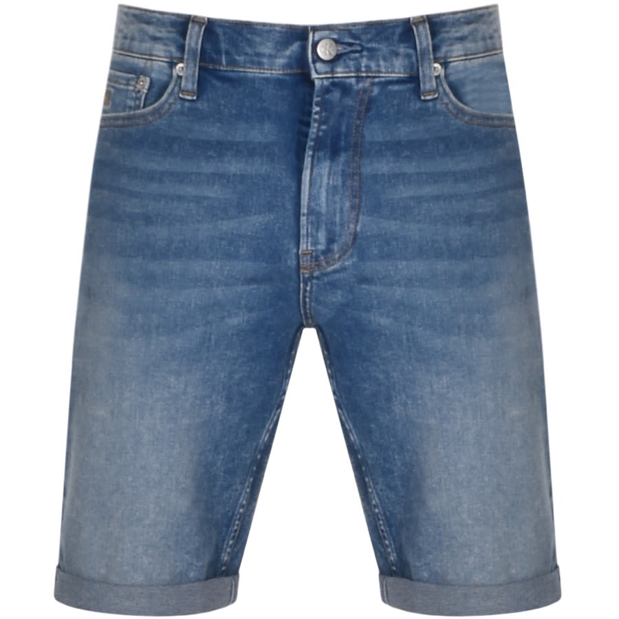 Alternative Image for ProductCalvin Klein Slim Denim Shorts Blue1