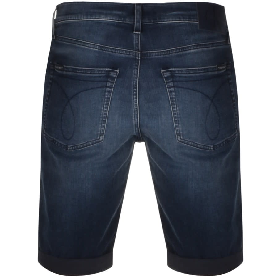 Alternative Image for ProductCalvin Klein Slim Denim Shorts Blue2