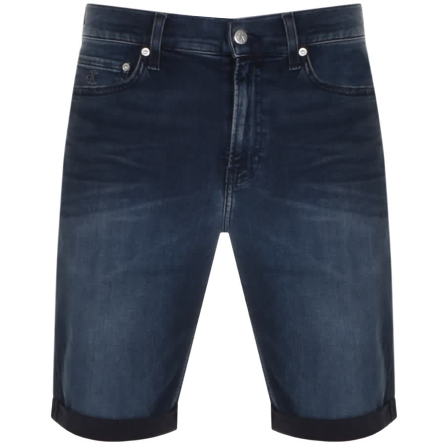 Alternative Image for ProductCalvin Klein Slim Denim Shorts Blue1