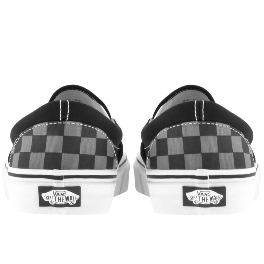 Alternative Image for ProductVans Classic Slip On Checkboard Trainers Black2
