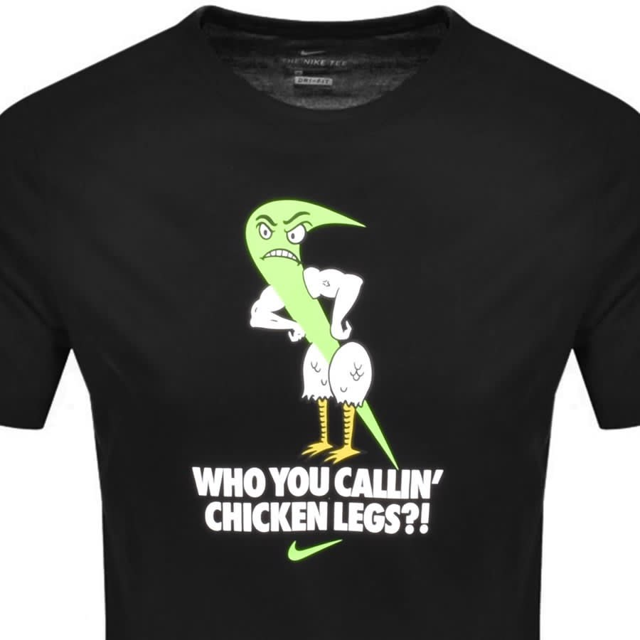 Alternative Image for ProductNike Training Crew Neck Humor T Shirt Black2