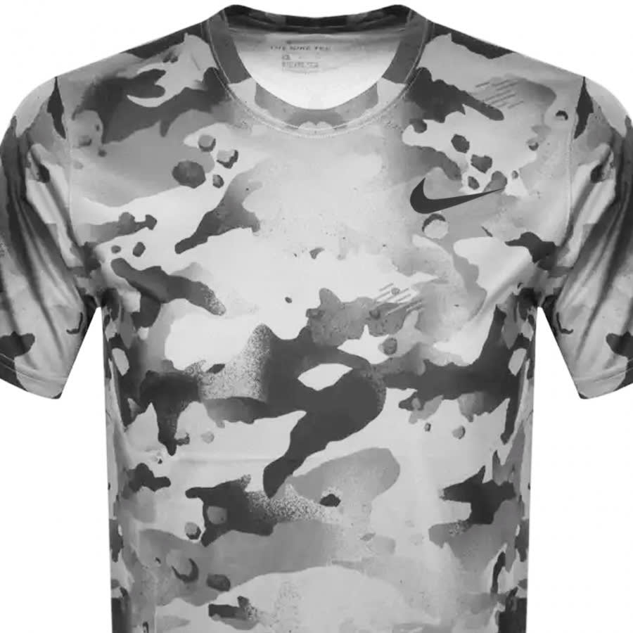 Alternative Image for ProductNike Training Camo Dry T Shirt Grey2