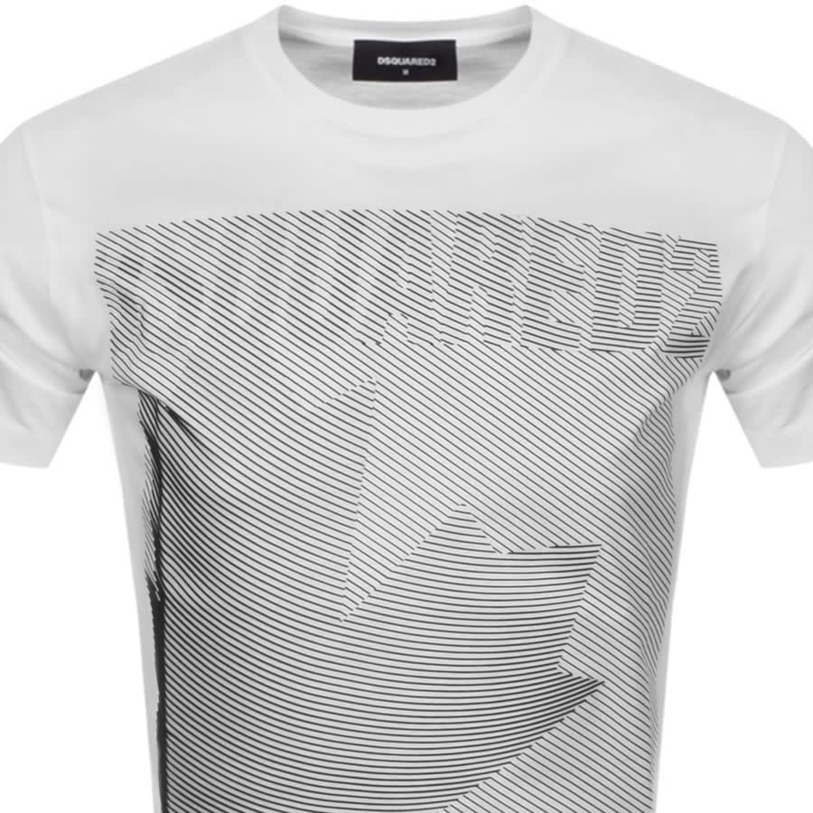 Alternative Image for ProductDSQUARED2 3D Leaf Logo T Shirt White2