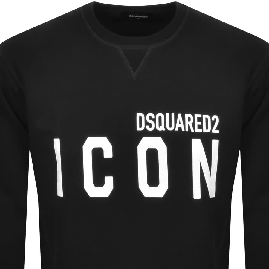 Alternative Image for ProductDSQUARED2 Crew Neck Logo Sweatshirt Black2