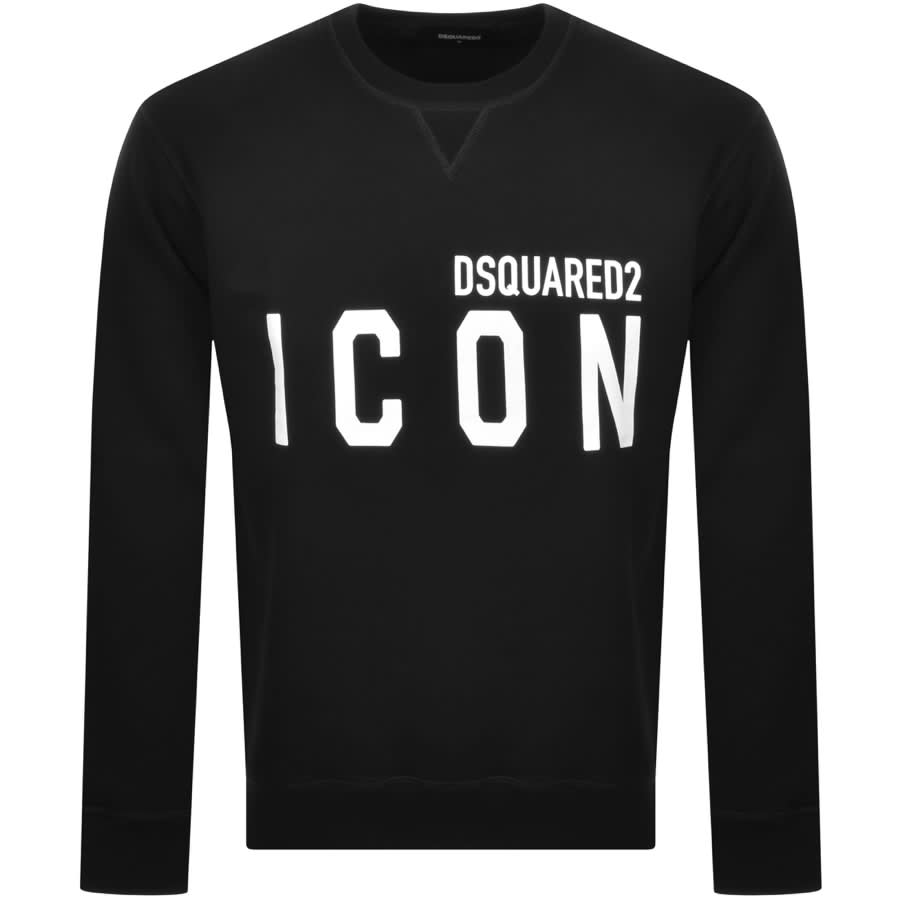 Alternative Image for ProductDSQUARED2 Crew Neck Logo Sweatshirt Black1