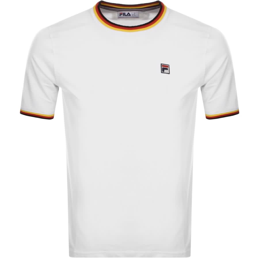 Alternative Image for ProductFila Flank Tipped Ringer Crew Neck T Shirt White1