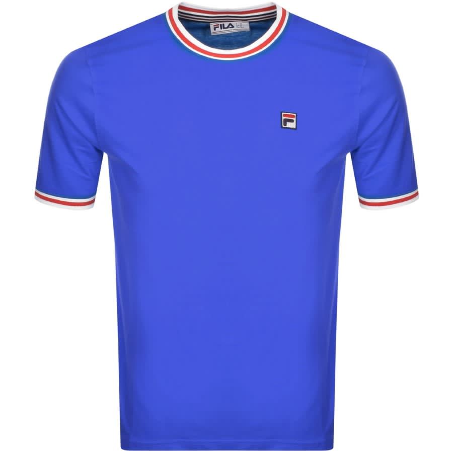 Alternative Image for ProductFila Flank Tipped Ringer Crew Neck T Shirt Blue1