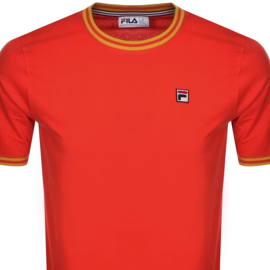 Alternative Image for ProductFila Flank Tipped Ringer Crew Neck T Shirt Red2