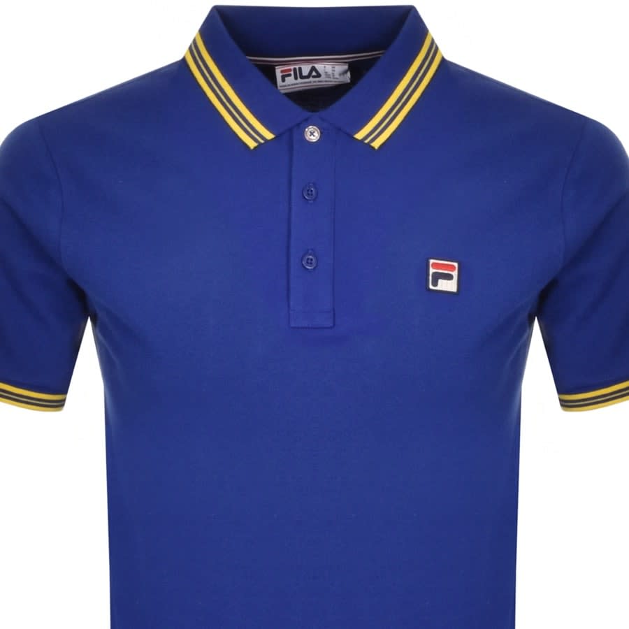 Alternative Image for ProductFila Vintage Prime Tipped Polo T Shirt Blue2