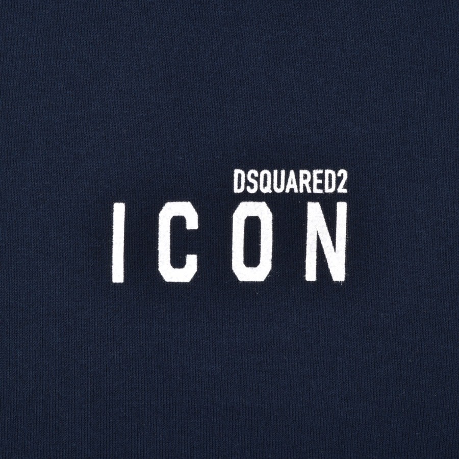 Alternative Image for ProductDSQUARED2 Mini Icon Logo Hoodie Navy3